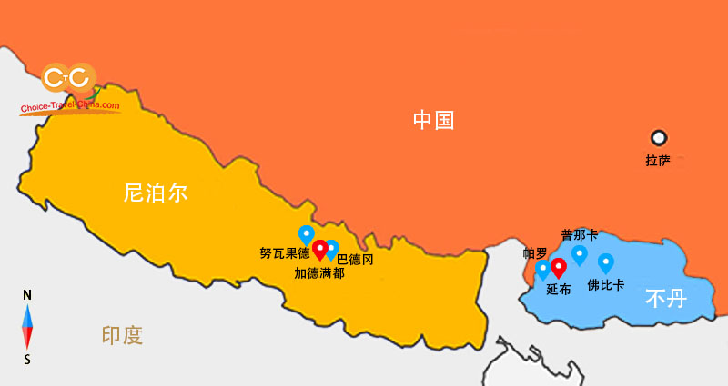 尼泊尔地图全国图片